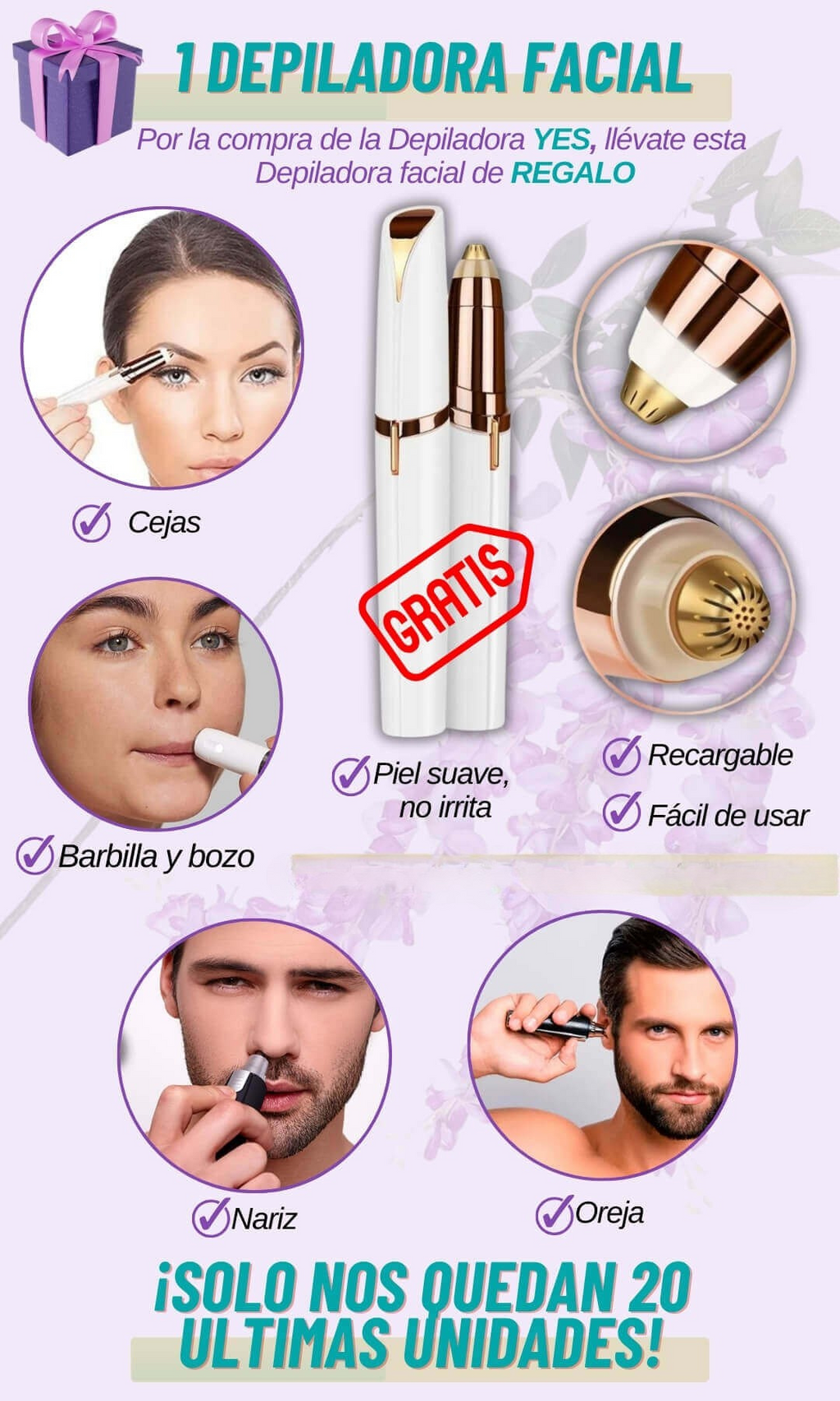 DEPILADORA MAS VIRAL DE INTERNET + REGALO GRATIS