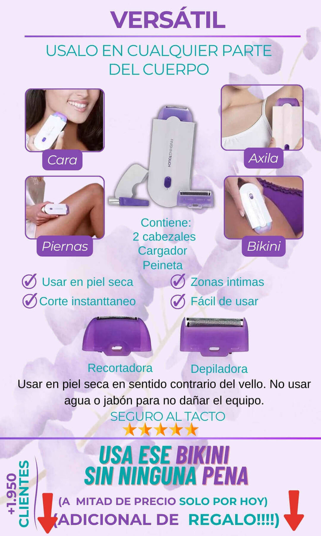 DEPILADORA MAS VIRAL DE INTERNET + REGALO GRATIS